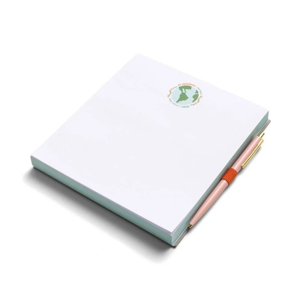 DesignWorks Ink 200 Sheet Square Notepad and Pen Set